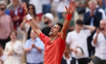 Djokovic victorious at a tennis game