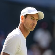 Andy Murray of United Kingdom in action