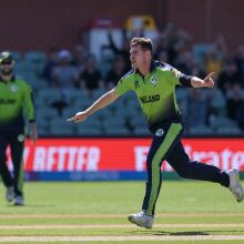 Ireland's Joshua Little celebrating