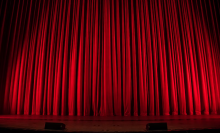 red theater curtain