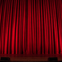 red theater curtain