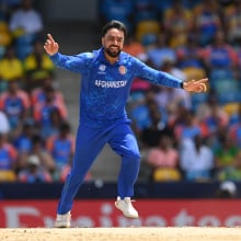  Rashid Khan of Afghanistan celebrating