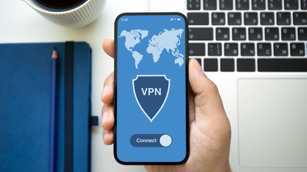 VPN UI on a phone