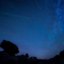 Meteors showering over Nebraska