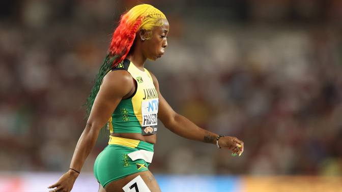 Shelly-Ann Fraser-Pryce of Team Jamaica