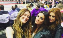 Lea Michele went to the same basketball game as Beyoncé, only watched Beyoncé