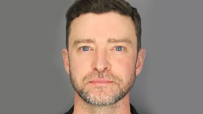 SAH HARBOR, NY - JUNE 18: (EDITOR’S NOTE: This Handout image was provided by a third-party organization and may not adhere to Getty Images’ editorial policy.) In this handout image provided by the Sag Harbor Police Department, Musician Justin Timberlake is seen in a booking photo on June 18, 2024 in Sag Harbor, New York. Timberlake was charged with driving while intoxicated.