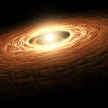 Baby stars may grow in violent fits and starts