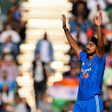 India bowler Arshdeep Singh celebrates