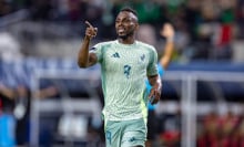 Mexico forward Julian Quinones celebrates