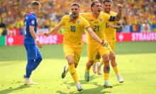 Razvan Marin celebrates scoring