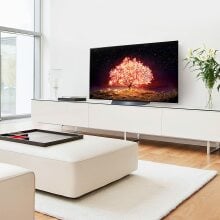 LG TV in living room
