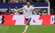 Christian Pulisic of United States celebrates