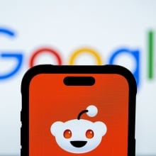 Reddit and Google logos
