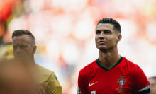 Cristiano Ronaldo of Portugal reacts