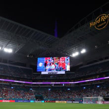 General view inside the stadium