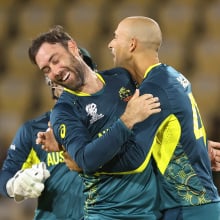 Australian teammates celebrating 