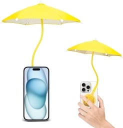 Yellow iPhone umbrella