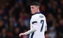 Phil Foden of England during the international friendly match