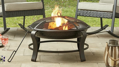 Mainstays Owen Park 28-inch Round Wood Burning Fire Pit