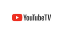 YouTube TV logo with red icon and black font