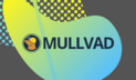 Green, blue, and gray graphic with Mullvad logo