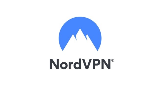 NordVPN on a white background.