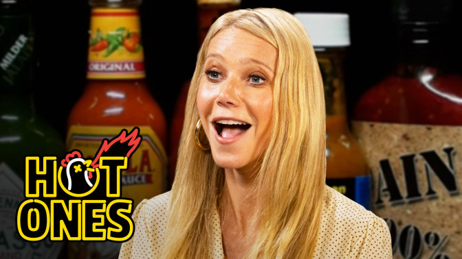 Gwyneth Paltrow on 'Hot Ones'.