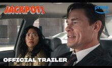 Awkwafina and John Cena in "Jackpot"