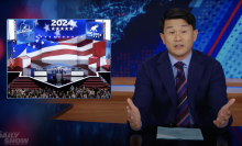 Ronny Chieng presents a segment on the RNC on 'The Daily Show.'