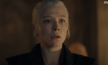 Rhaenyra Targaryen looks afraid in "House of the Dragon"