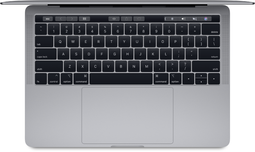 Top view of 13-inch MacBook Pro.