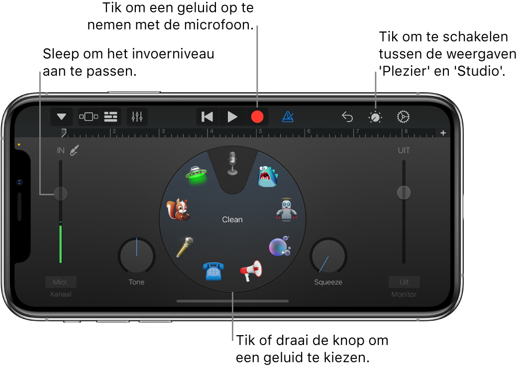 Touch-instrument Audiorecorder