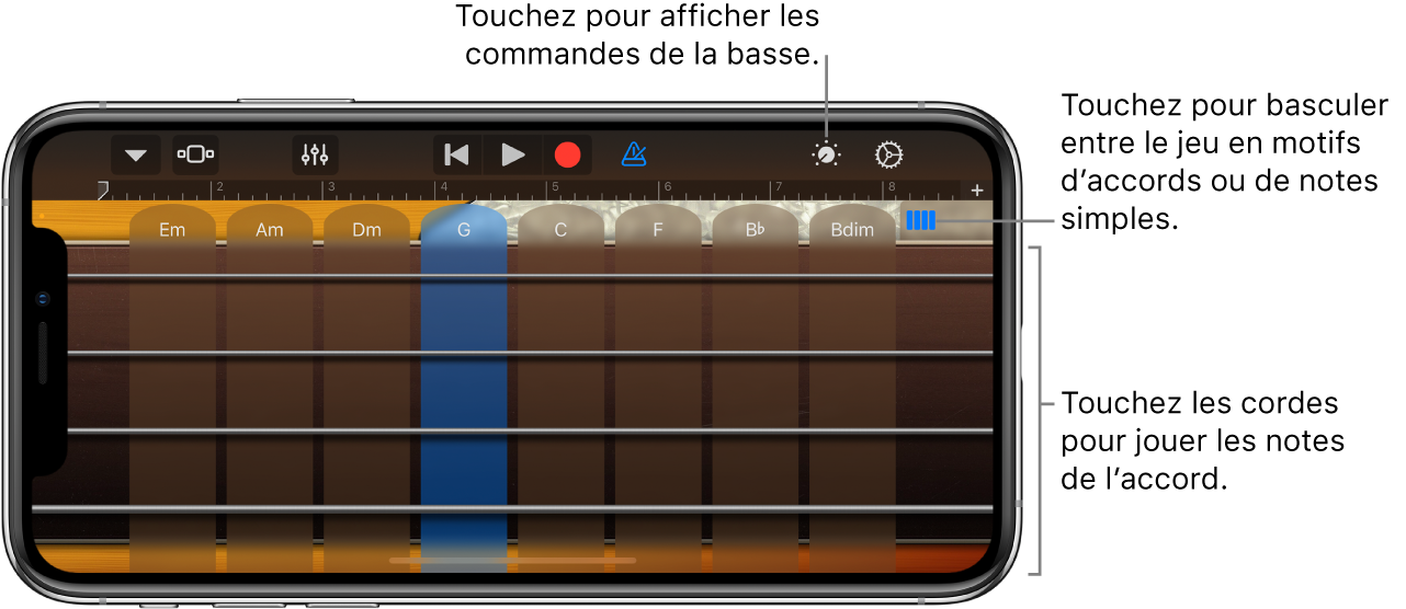 Instrument tactile Basse