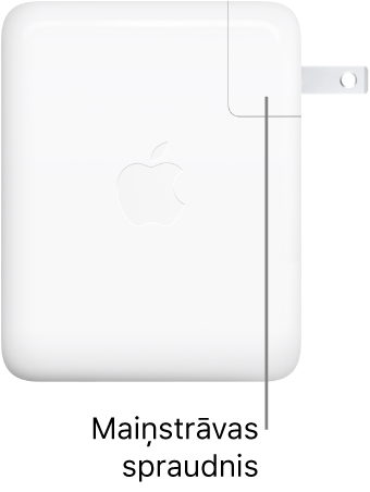 140 W USB-C strāvas adapters.