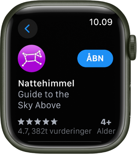 En app, der vises i appen App Store på Apple Watch.