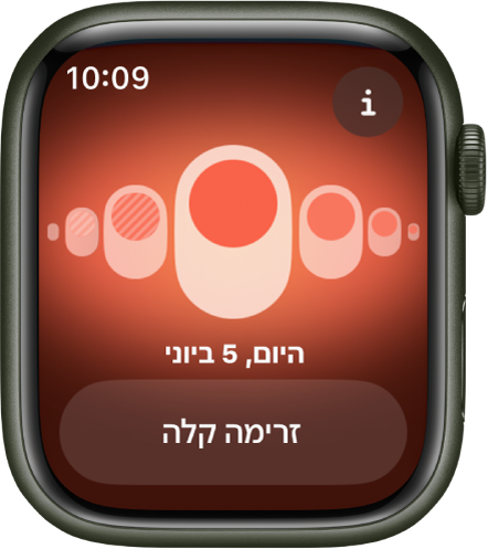 המסך ״מעקב אחר המחזור״.