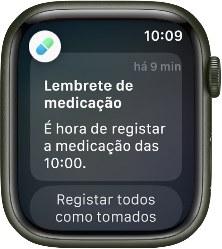 Um lembrete de medicação.