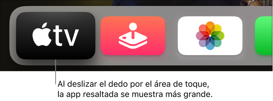 App seleccionada en la pantalla de inicio