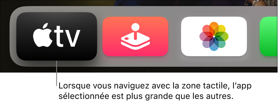 App sélectionnée sur l’écran d’accueil