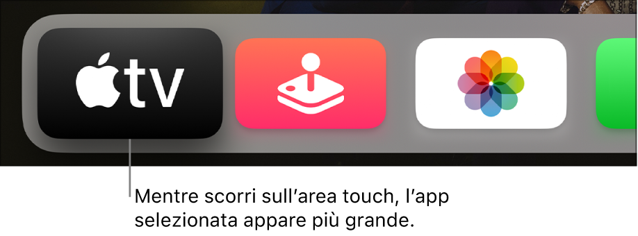 App selezionata sulla schermata Home