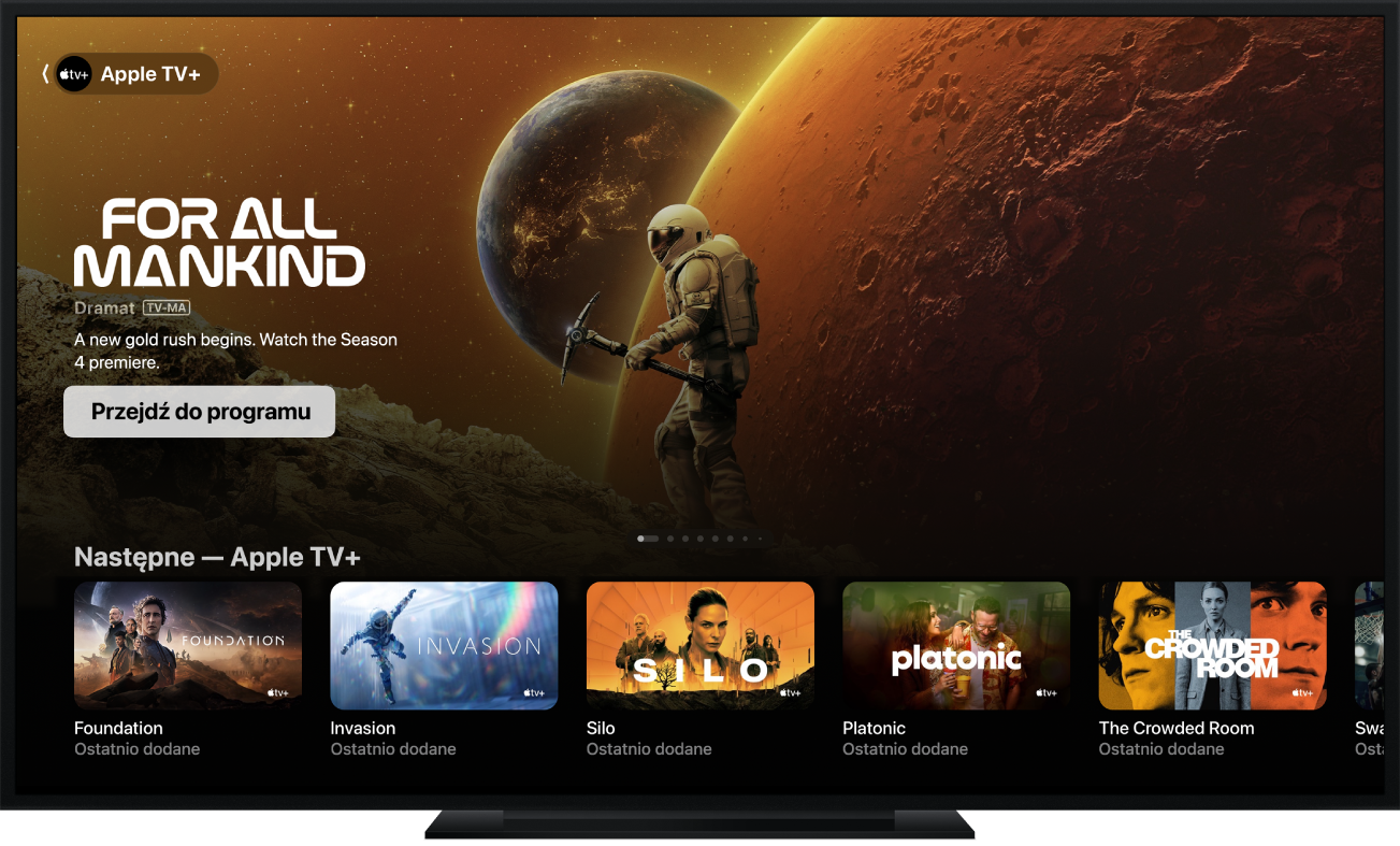 Aplikacja Apple TV na Apple TV