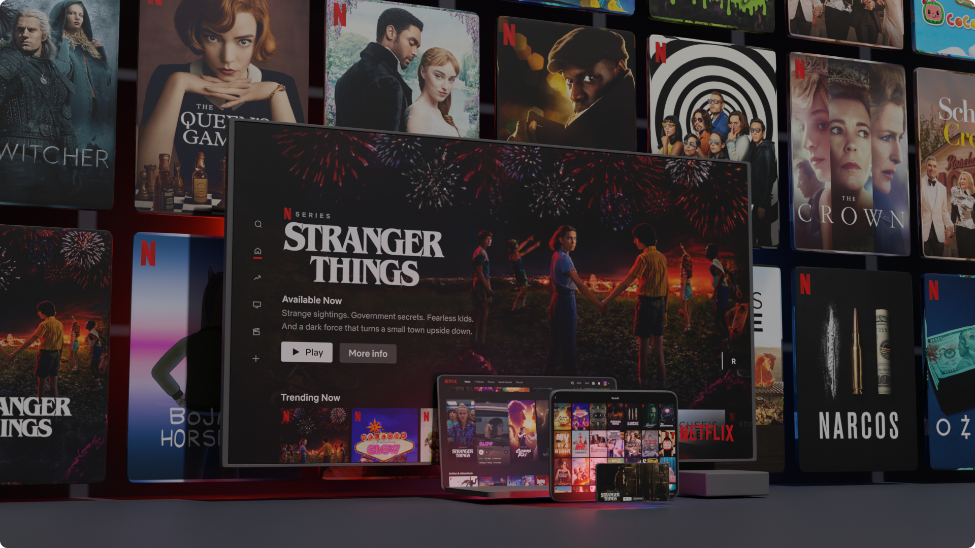 Oglądanie materiałów z serwisu Netflix na różnych urządzeniach