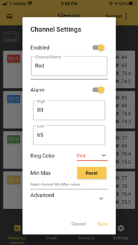 Probe Settings