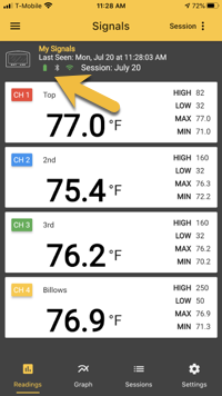 Signals Battery Icon