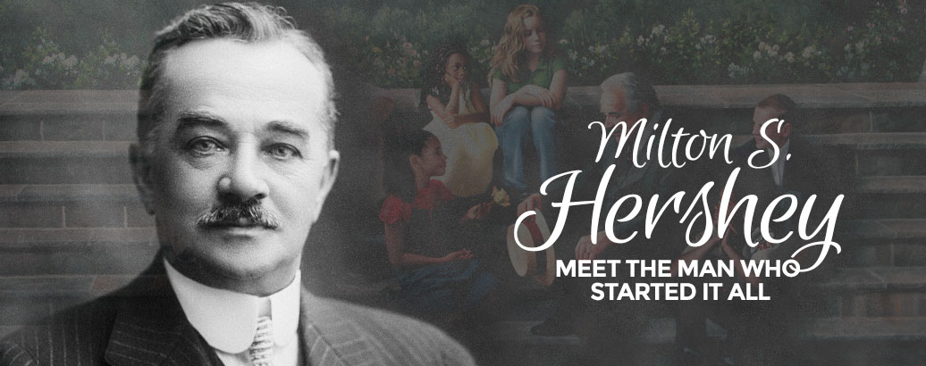 Learn about Milton Hershey’s impoverished childhood, apprenticeships, early business failures and ultimate successes.