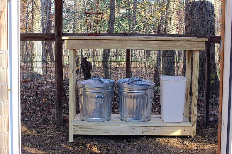 Chicken Coop Storage Station