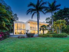 Exterior at Night: Oceanfront Oasis in Sarasota, Fla.