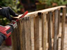 Pallet Being Sawed 