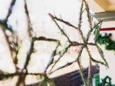 Rosemary-Wrapped Snowflakes